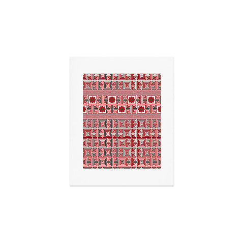 Belle13 Traditional Deco Floral Art Print