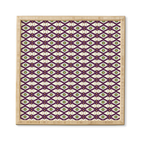 Belle13 Traditional Rhombus Deco Framed Wall Art