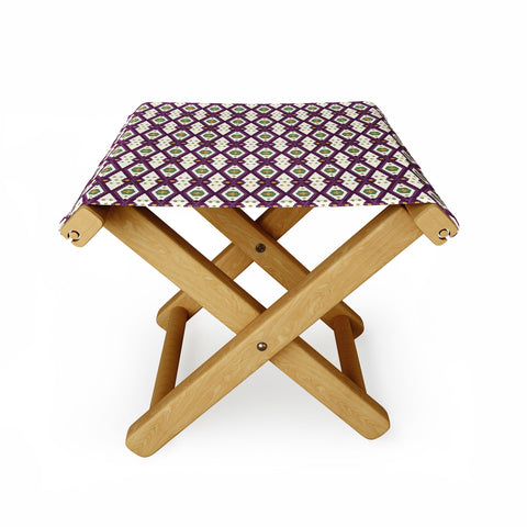 Belle13 Traditional Rhombus Deco Folding Stool