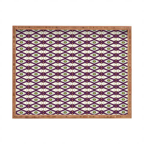 Belle13 Traditional Rhombus Deco Rectangular Tray
