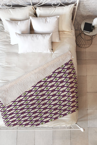 Belle13 Traditional Rhombus Deco Fleece Throw Blanket