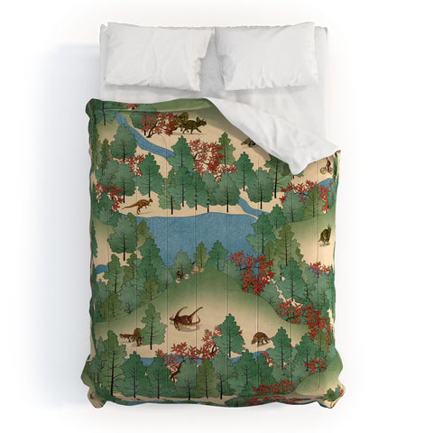 Belle13 Travelling Through Jurassic Comforter