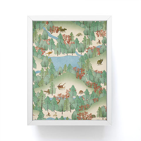 Belle13 Travelling Through Jurassic Framed Mini Art Print