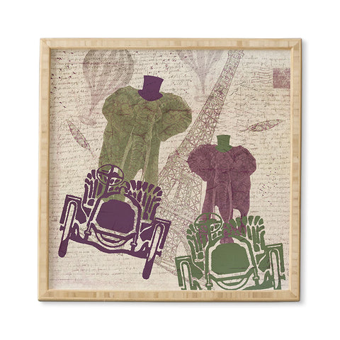 Belle13 Two Elephants In Paris Framed Wall Art