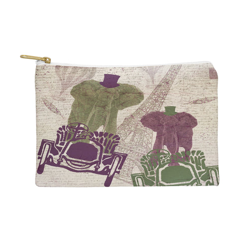 Belle13 Two Elephants In Paris Pouch