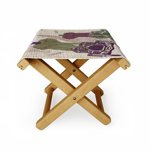 Belle13 Two Elephants In Paris Folding Stool