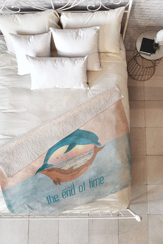 Belle13 Until The End Of Time Fleece Throw Blanket