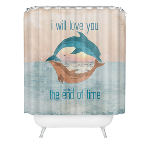 Belle13 Until The End Of Time Shower Curtain