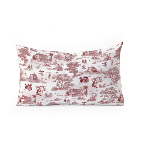 Belle13 Vintage Sunday Afternoon Oblong Throw Pillow