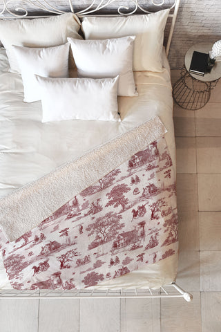 Belle13 Vintage Sunday Afternoon Fleece Throw Blanket