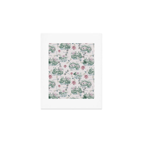 Belle13 Water Lily Lake Art Print