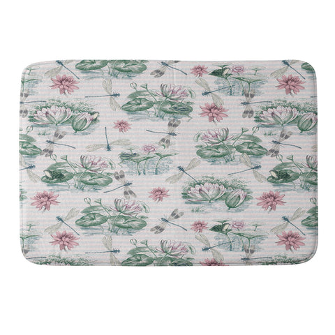 Belle13 Water Lily Lake Memory Foam Bath Mat