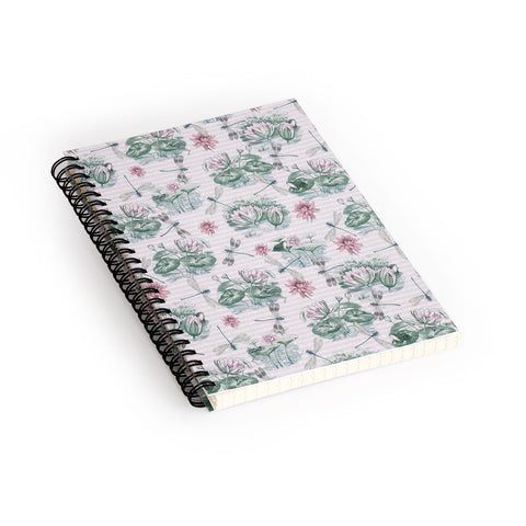 Belle13 Water Lily Lake Spiral Notebook