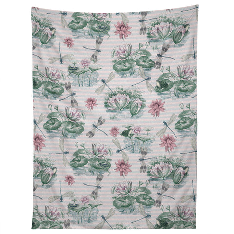 Belle13 Water Lily Lake Tapestry