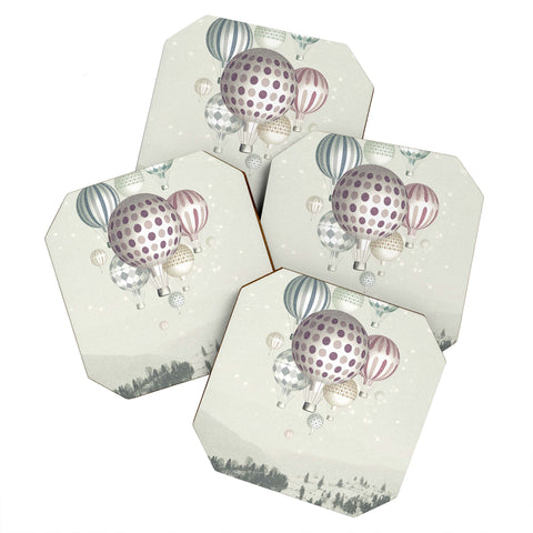 Belle13 Winter Dreamflight Coaster Set