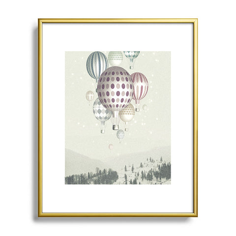 Belle13 Winter Dreamflight Metal Framed Art Print