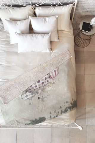 Belle13 Winter Dreamflight Fleece Throw Blanket