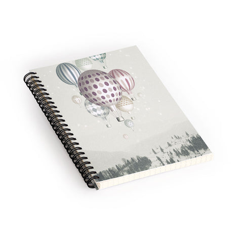 Belle13 Winter Dreamflight Spiral Notebook