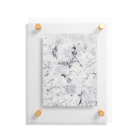 Belle13 Winter Lady Floating Acrylic Print