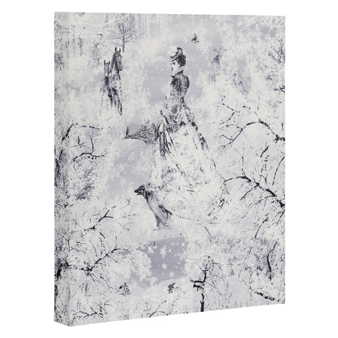 Belle13 Winter Lady Art Canvas