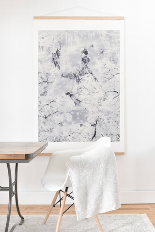 Belle13 Winter Lady Art Print And Hanger