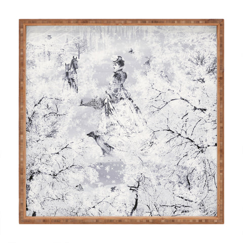 Belle13 Winter Lady Square Tray