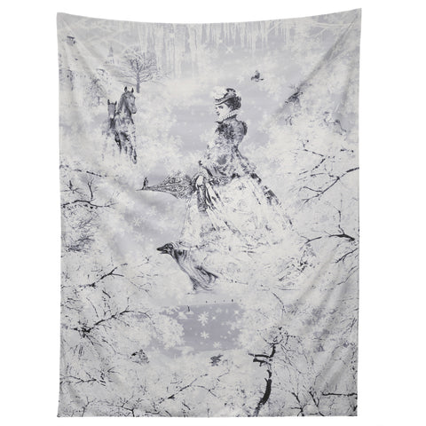 Belle13 Winter Lady Tapestry