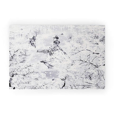 Belle13 Winter Lady Welcome Mat