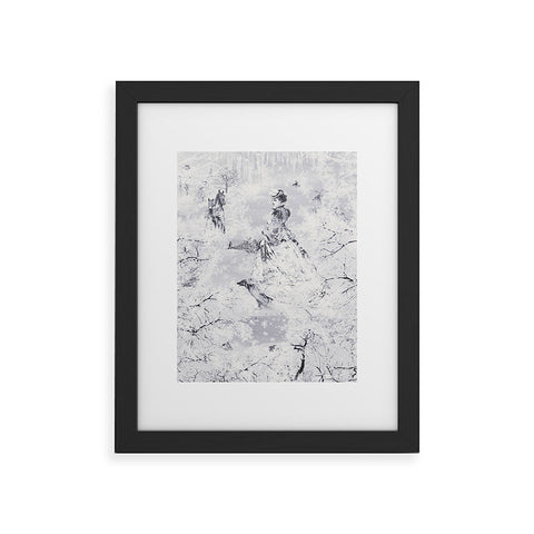 Belle13 Winter Lady Framed Art Print