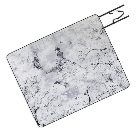 Belle13 Winter Lady Picnic Blanket