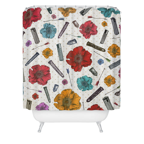 Belle13 Yin Yang Concept Shower Curtain