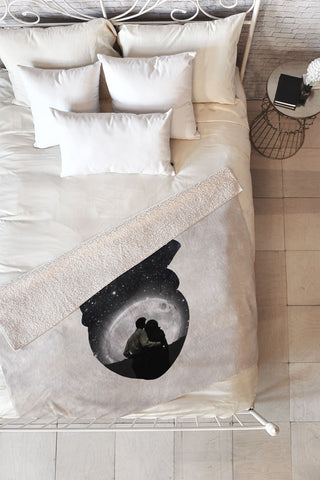 Belle13 You Are In My Heart Fleece Throw Blanket