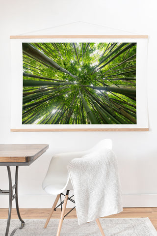 BENJAMIN RENSCHEN Bamboo Forest in Maui Hawaii Art Print And Hanger