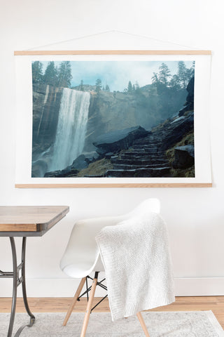 BENJAMIN RENSCHEN Vernal Waterfalls in Yosemite Art Print And Hanger