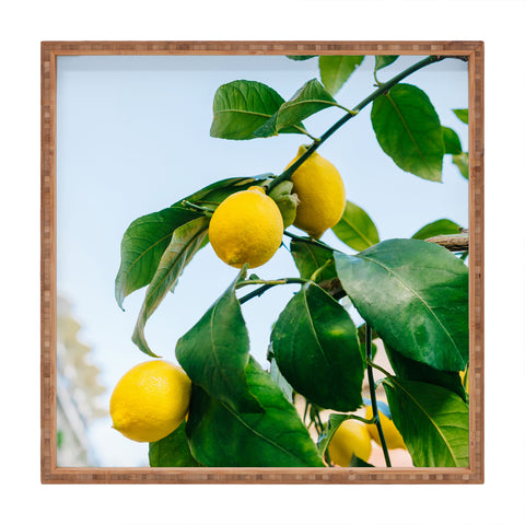 Bethany Young Photography Amalfi Coast Lemons III Square Tray