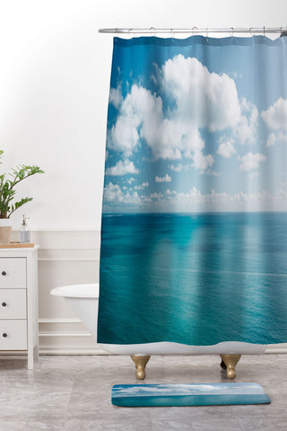 Bethany Young Photography Amalfi Coast Ocean View VII Shower Curtain And Mat