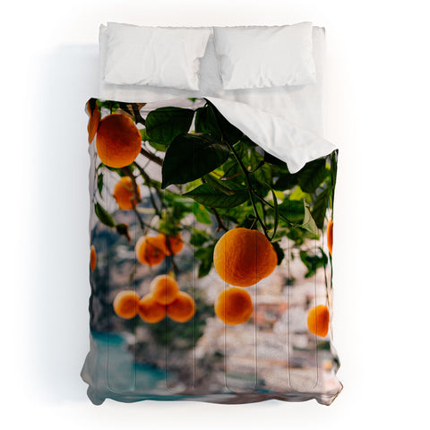 Bethany Young Photography Amalfi Coast Oranges Comforter