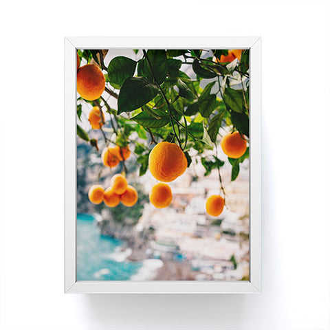Bethany Young Photography Amalfi Coast Oranges Framed Mini Art Print