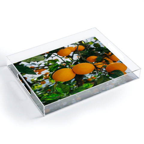 Bethany Young Photography Amalfi Coast Oranges III Acrylic Tray