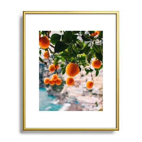 Bethany Young Photography Amalfi Coast Oranges Metal Framed Art Print