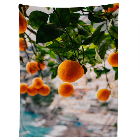 Bethany Young Photography Amalfi Coast Oranges Tapestry