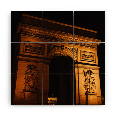 Bethany Young Photography Arc de Triomphe Wood Wall Mural