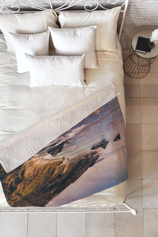 Bethany Young Photography Big Sur Pacific Coast Highway Fleece Throw Blanket