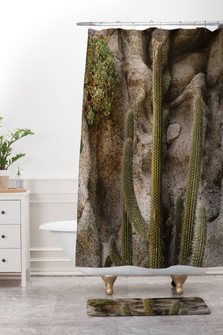 Bethany Young Photography Cabo Cactus III Shower Curtain And Mat