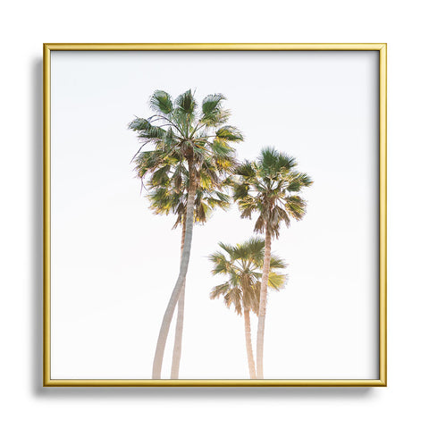 Bethany Young Photography California Palms Metal Square Framed Art Print