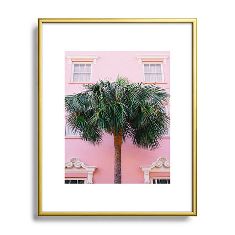 Bethany Young Photography Charleston Pink Metal Framed Art Print