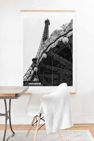 Bethany Young Photography Eiffel Tower Carousel Art Print And Hanger