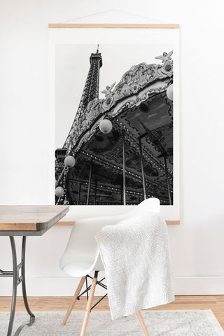 Bethany Young Photography Eiffel Tower Carousel II Art Print And Hanger