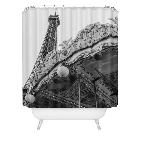 Bethany Young Photography Eiffel Tower Carousel II Shower Curtain