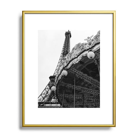 Bethany Young Photography Eiffel Tower Carousel Metal Framed Art Print
